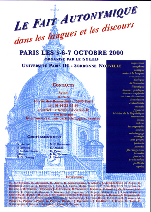 ICI : l'affiche du colloque